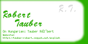 robert tauber business card